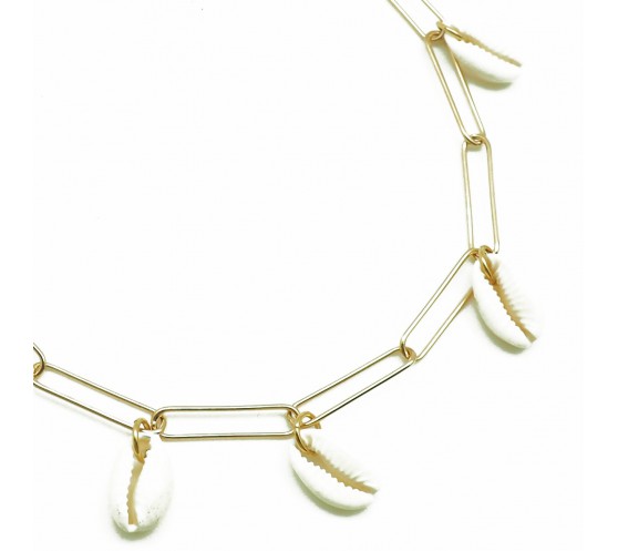 NEW SHELL - COLLIER CHAINE WIDE LINK...