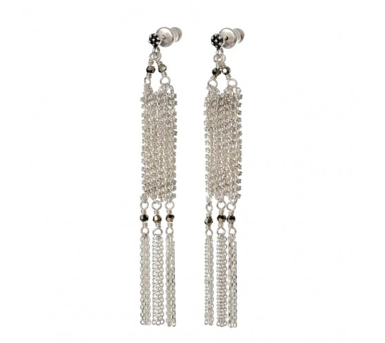 BOUCLES D'OREILLES N°573 - SILVER