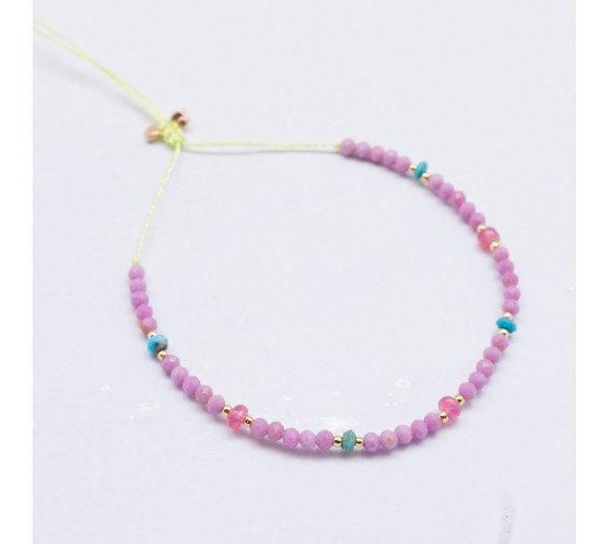 SWEET M - BRACELET SPINELLES ROSES,...