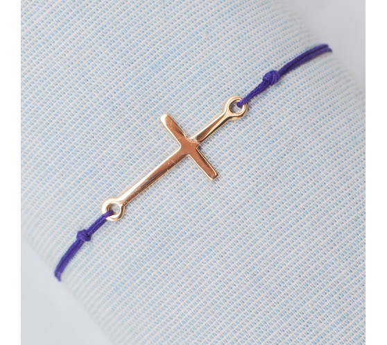 BEST - BRACELET FIL COULEUR VIOLET AU...