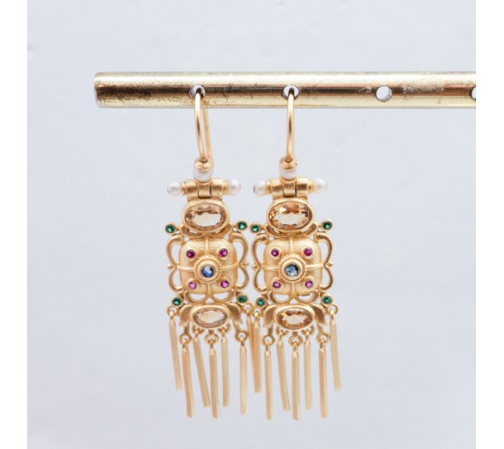 BOUCLES D'OREILLES - EMILY 1 - SAPHIR...