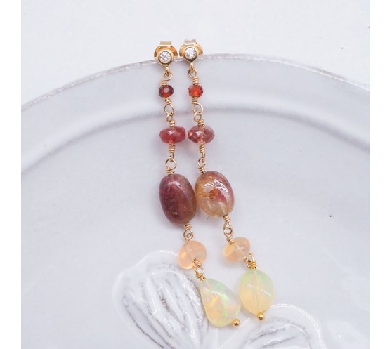 MIAMI - PAIRE DE BOUCLES D'OREILLES...