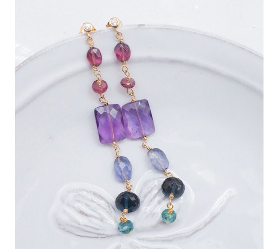 MIAMI - PAIRE DE BOUCLES D'OREILLES...