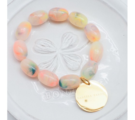 OLIVE FLEX BRACELET - NEON RAINBOW