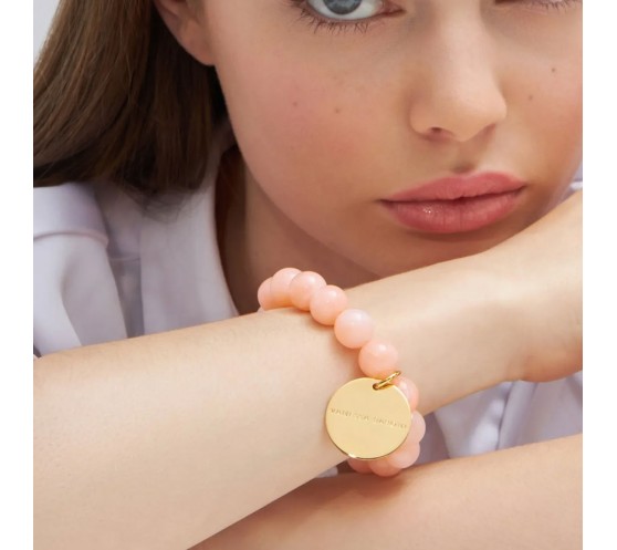 MINI BEADS BRACELET - PEACH SORBET