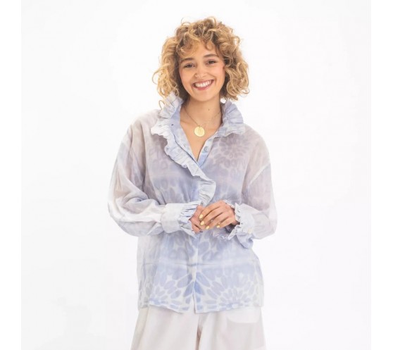 CHEMISE SHAKTI BLEUE