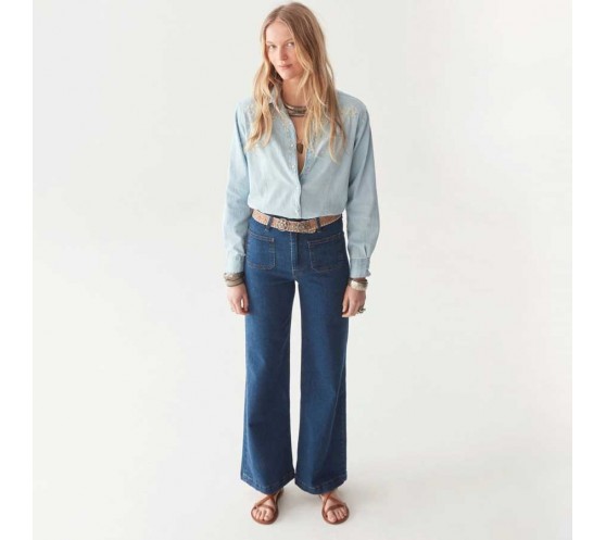 PANTALON EDNA - DARK DENIM