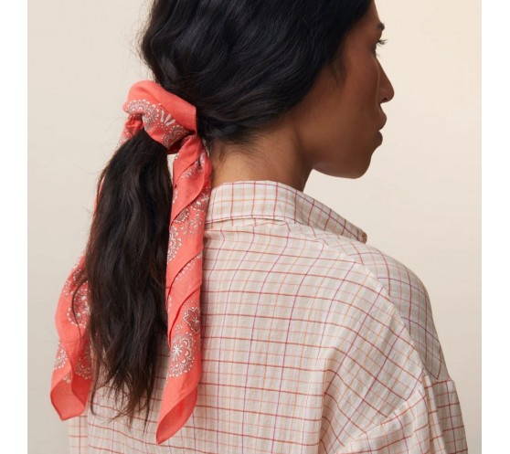 FOULARD EN COTON - 675 - POP PINK