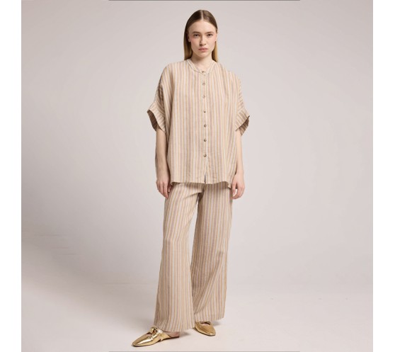 CHEMISE MARIKO - RAYURES BLEU CIEL