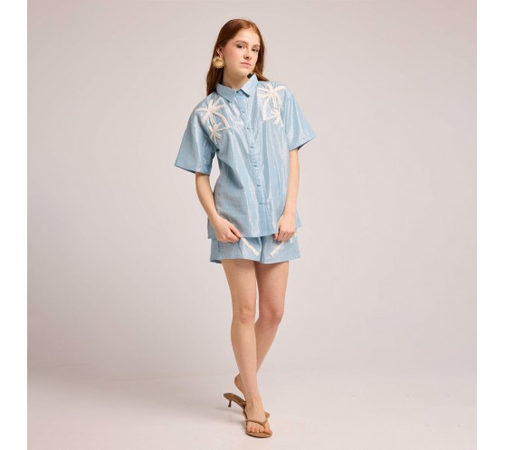 CHEMISE BODERICK - CIEL